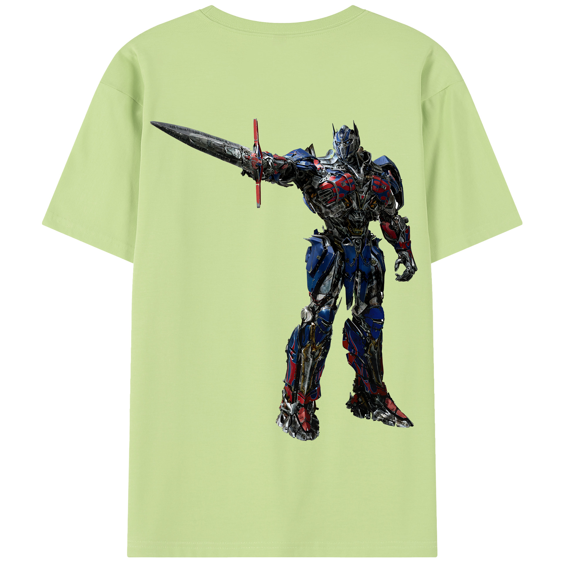 （画像用） Transformers トランスフォーマー 綿100％半袖Tシャツ（背面プリント）